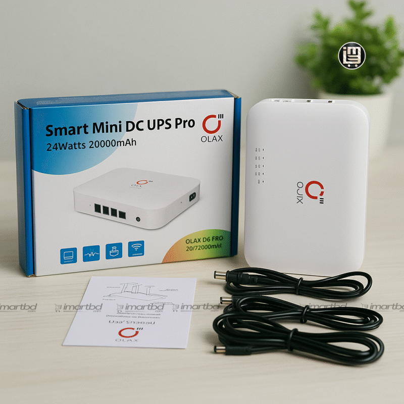 OLAX POE D8 Pro Smart UPS DC 5V 9V 12V ALL IN ONE 20000mah 24W Portable Router UPS