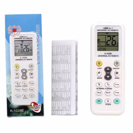Universal AC Remote- Digital LED 1000-in-1 (Suitable for most Air Conditioner Brands)